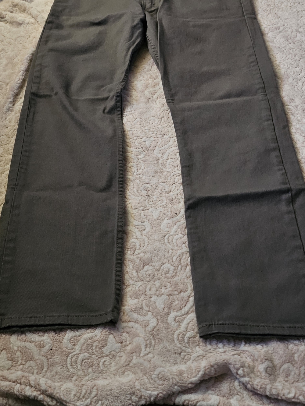Men's Black Straight-Chino Pants